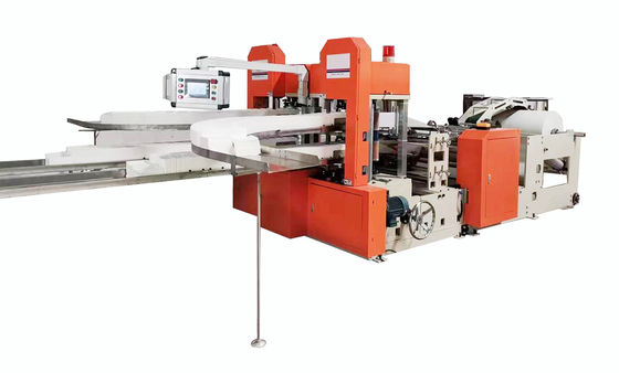 Edge Embossing Automatic Tissue Paper Napkin Making Machine 7.5KW